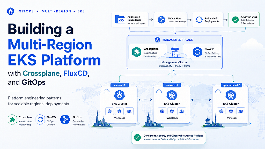 Multi-region EKS platform architecture diagram 1